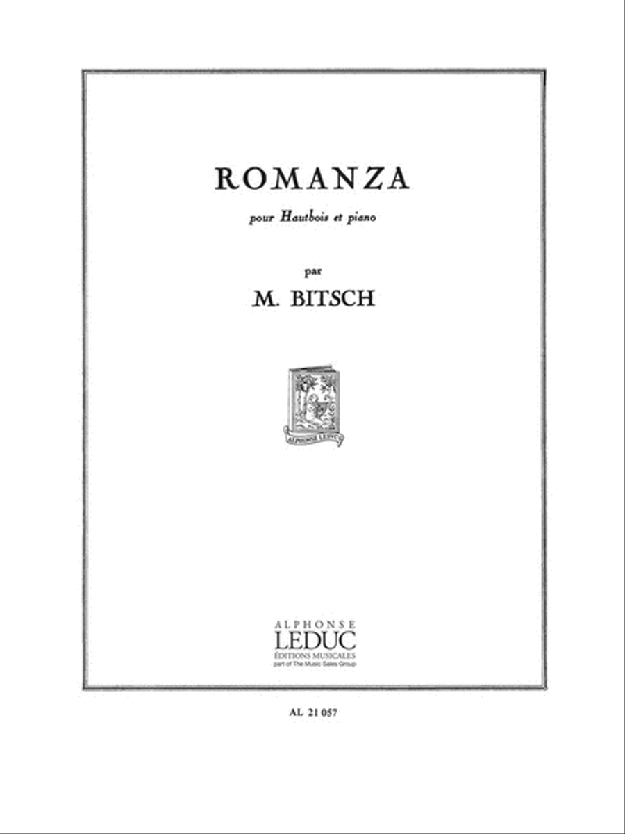 Romanza (oboe & Piano) Romanza (oboe & Piano) Piano Accompaniment scores gallery preview page 1