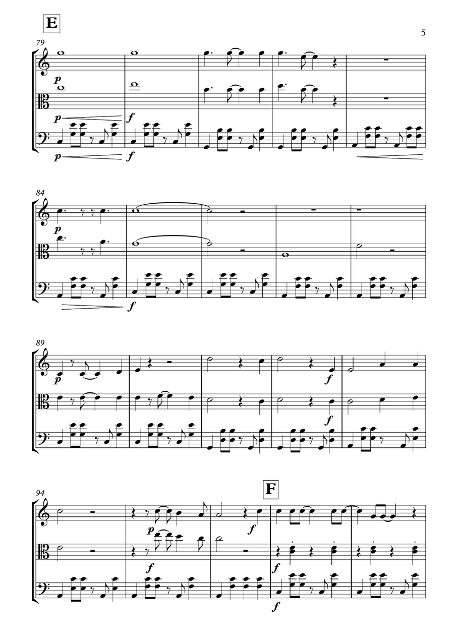 Over The Rainbow Over The Rainbow String Trio scores gallery preview page 6