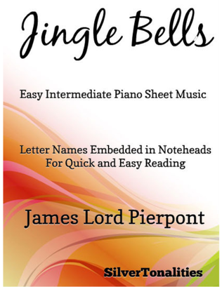 Book cover for Jingle Bells Easy Intermediate Piano Sheet Music
