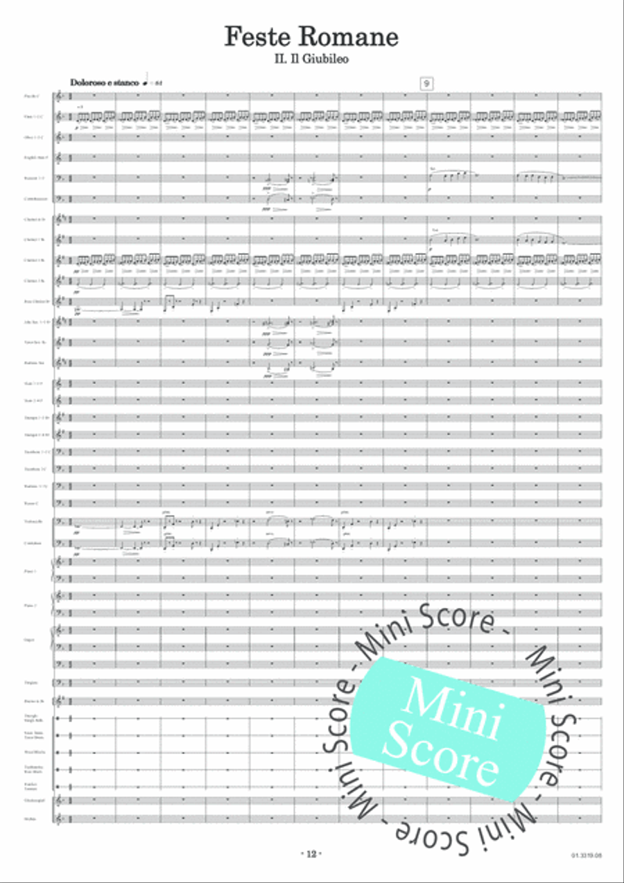 Feste Romane Concert Band scores gallery preview page 16