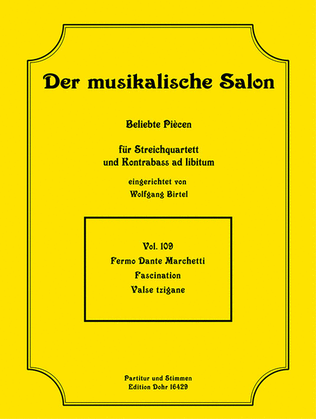 Book cover for Fascination -Valse tzigane- (für Streichquartett)
