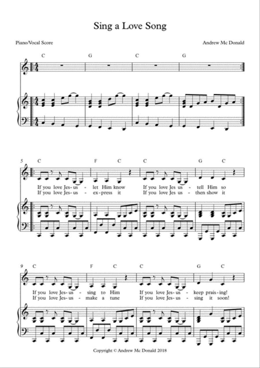Sing a Love Song Voice scores gallery preview page 2