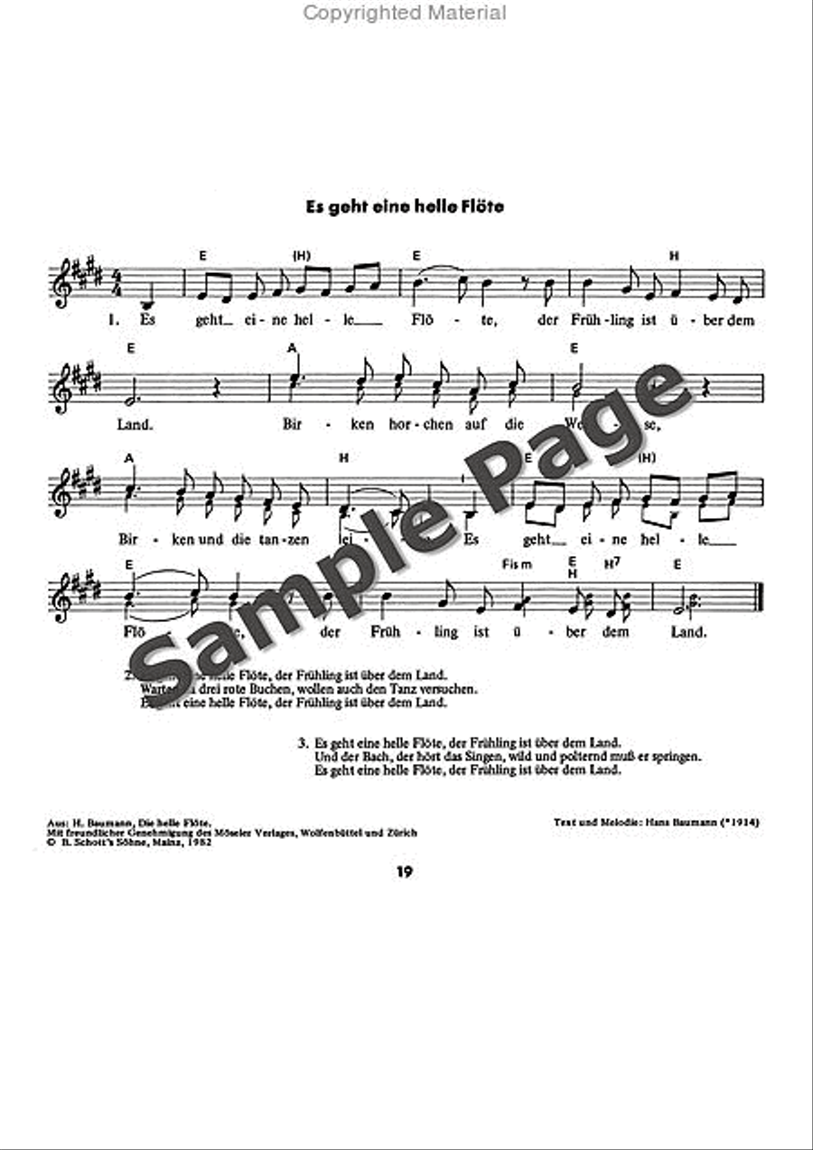 Es tonen die Lieder Recorder scores gallery preview page 20