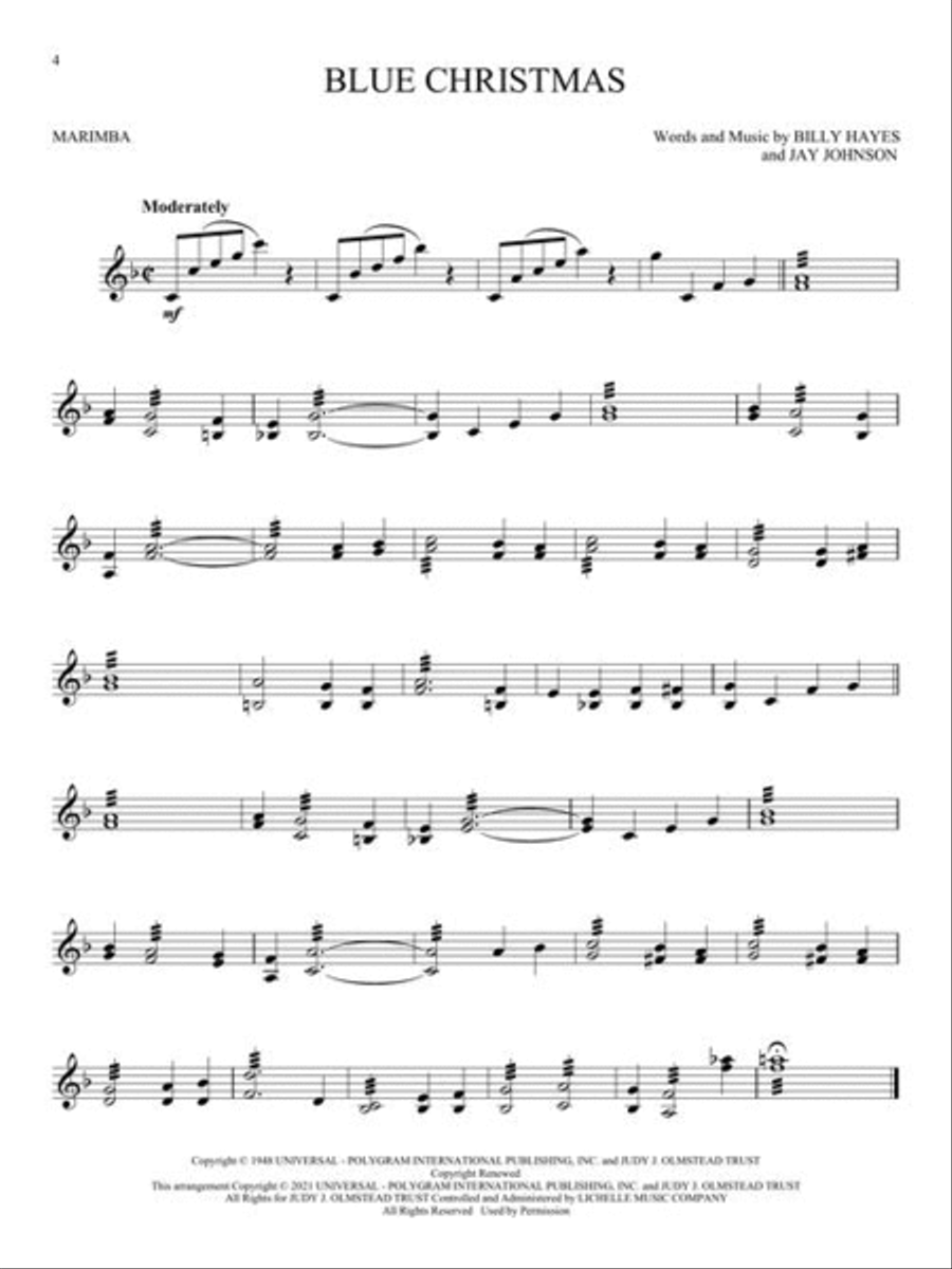 Marimba christmas music sale