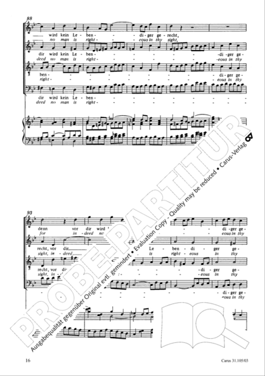 Lord, be not too quick to judge thy servant 4-Part scores gallery preview page 17