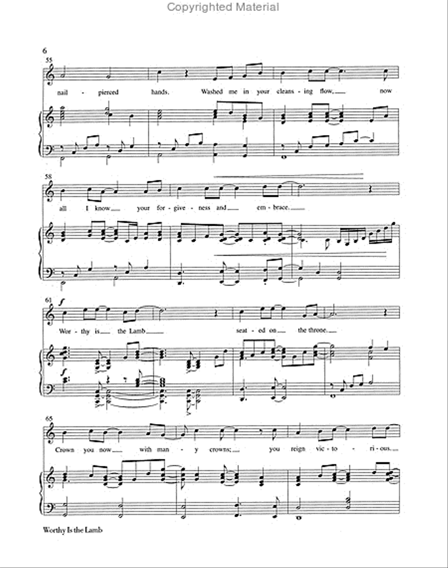 Worthy Is the Lamb Worthy Is the Lamb Choir scores gallery preview page 4