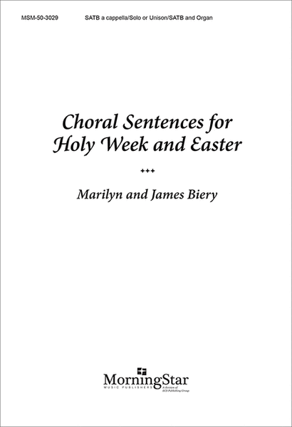 Choral Sentences for Holy Week and Easter image number null