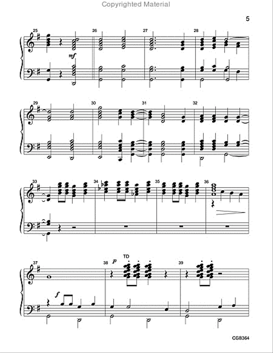 Little David Play on Your Harp Handbell Choir scores gallery preview page 4