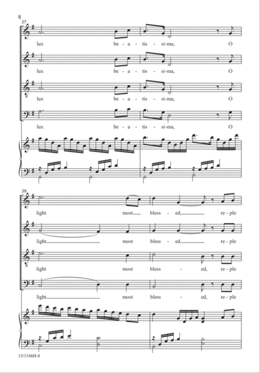 O Lux Beatissima O Lux Beatissima 4-Part scores gallery preview page 7