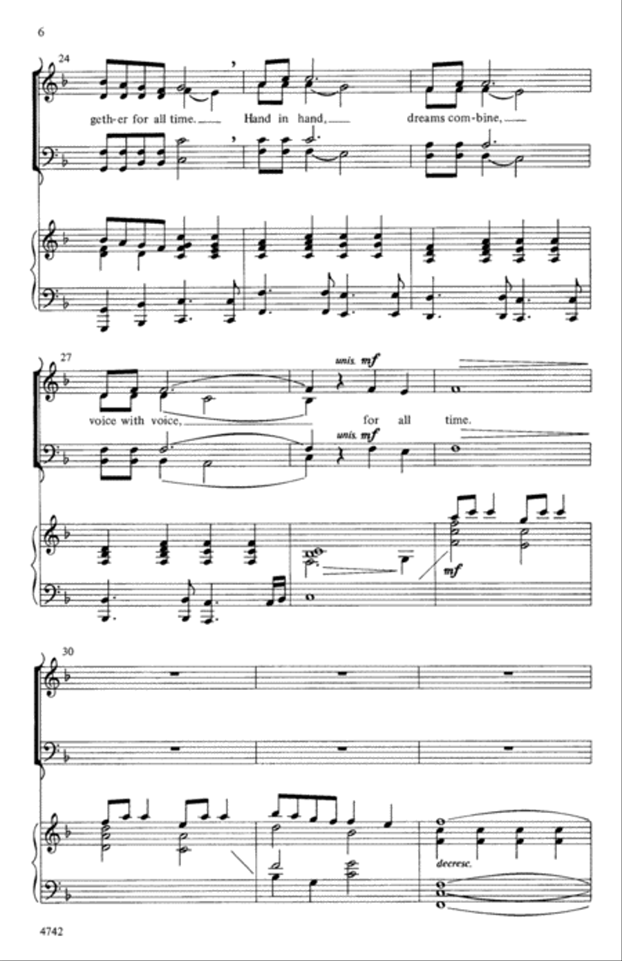 I Am a Small Part of the World Choir scores gallery preview page 4