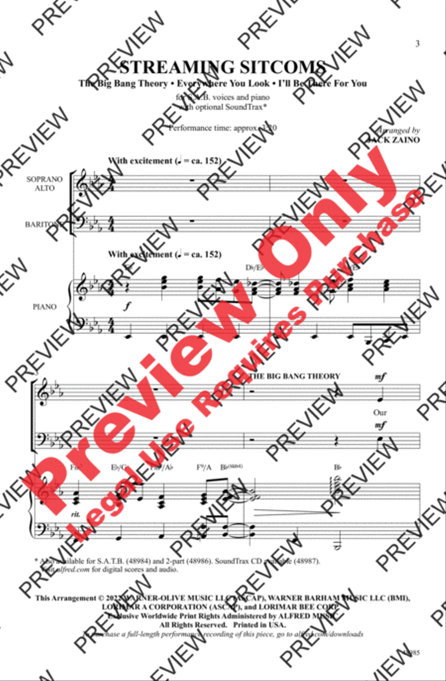Streaming Sitcoms 3-Part scores gallery preview page 3