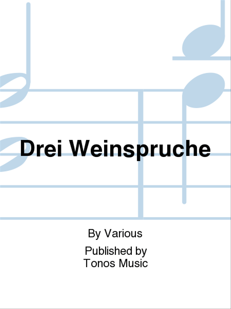 Drei Weinspruche TTBB scores gallery preview page 1