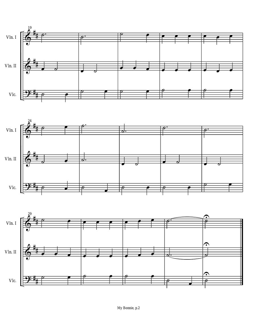 Easy Celtic Pieces For String Trio String Trio scores gallery preview page 6