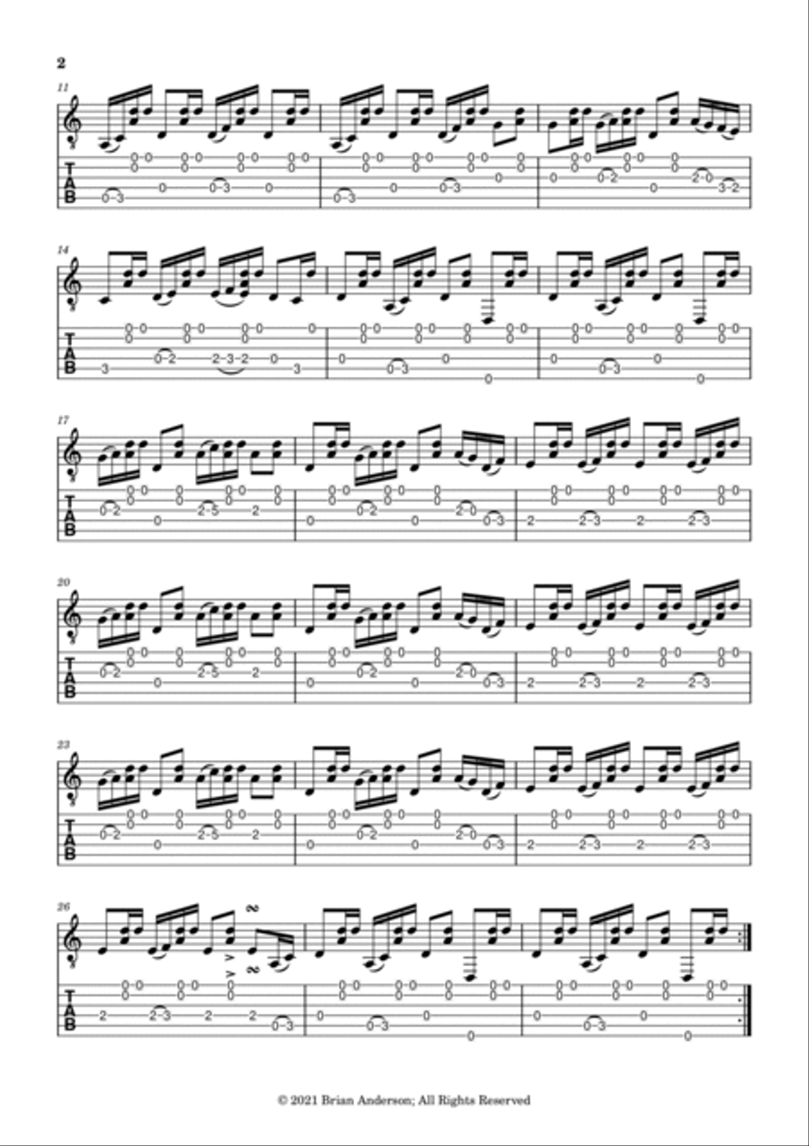 Mountain Ridge Acoustic Guitar scores gallery preview page 2