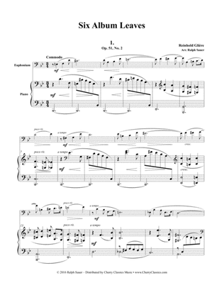Six Album Leaves from Op. 51 for Euphonium & Piano