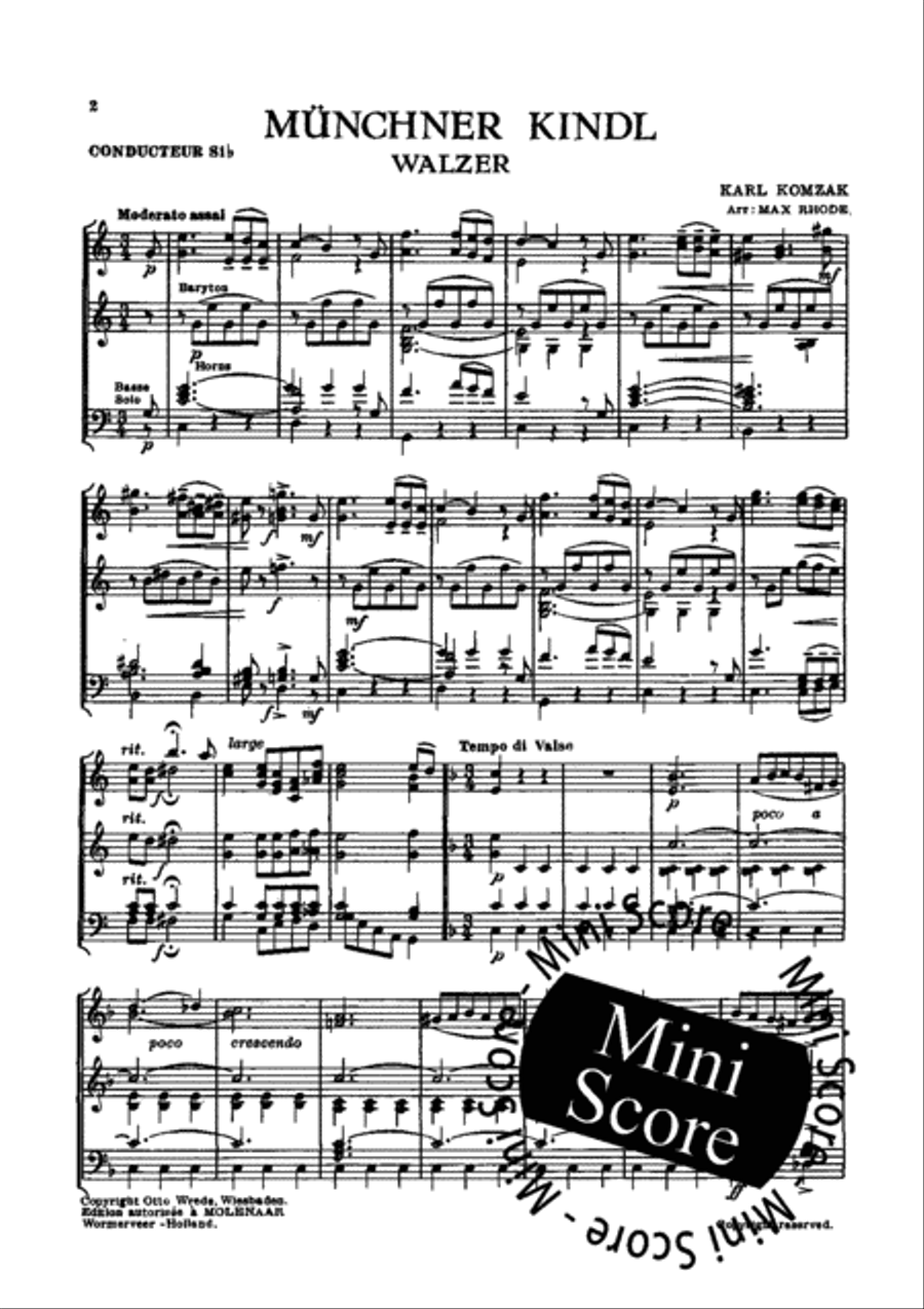 Munchner Kindl Concert Band scores gallery preview page 4