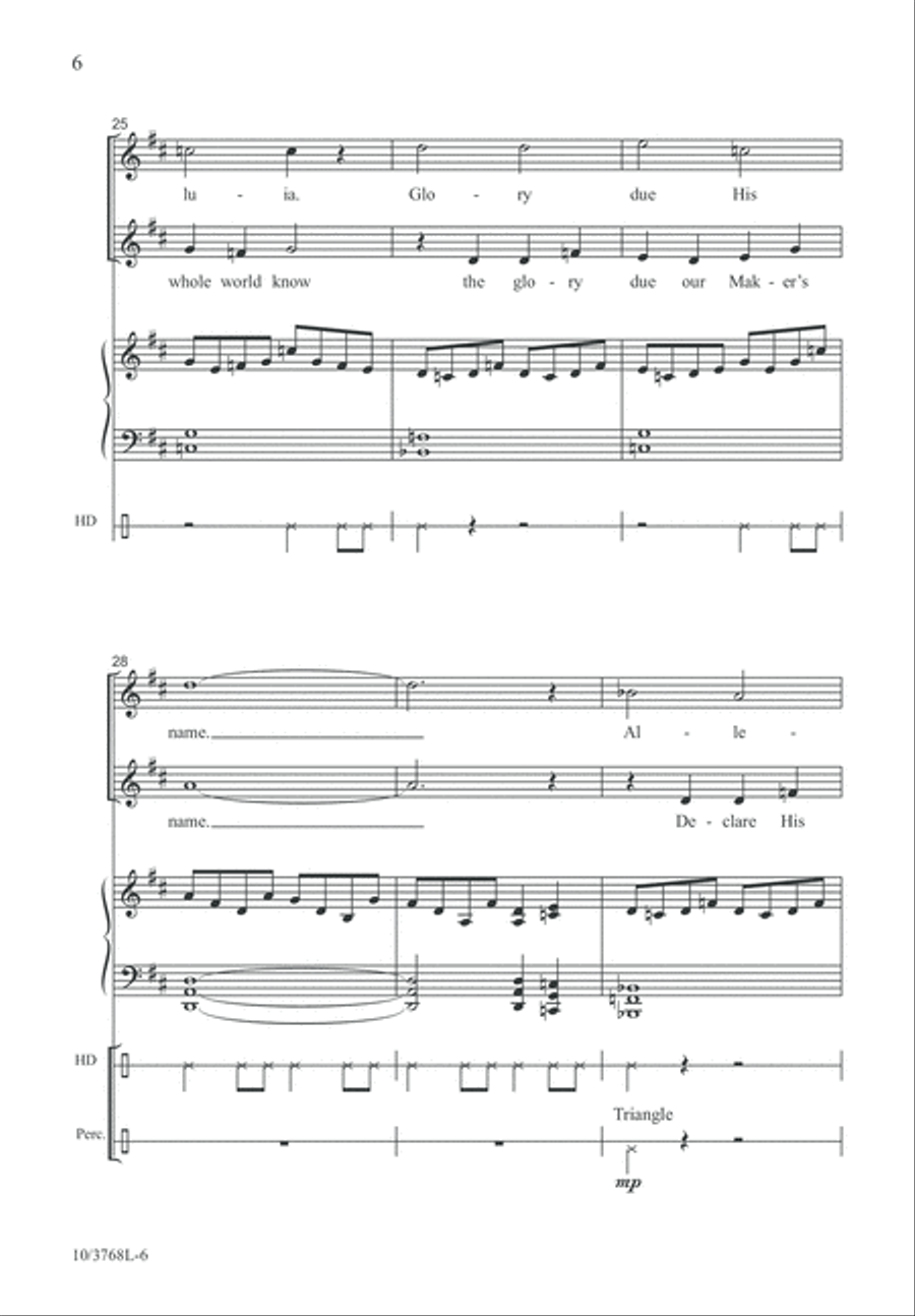 I Will Clap My Hands Unison Choir scores gallery preview page 6