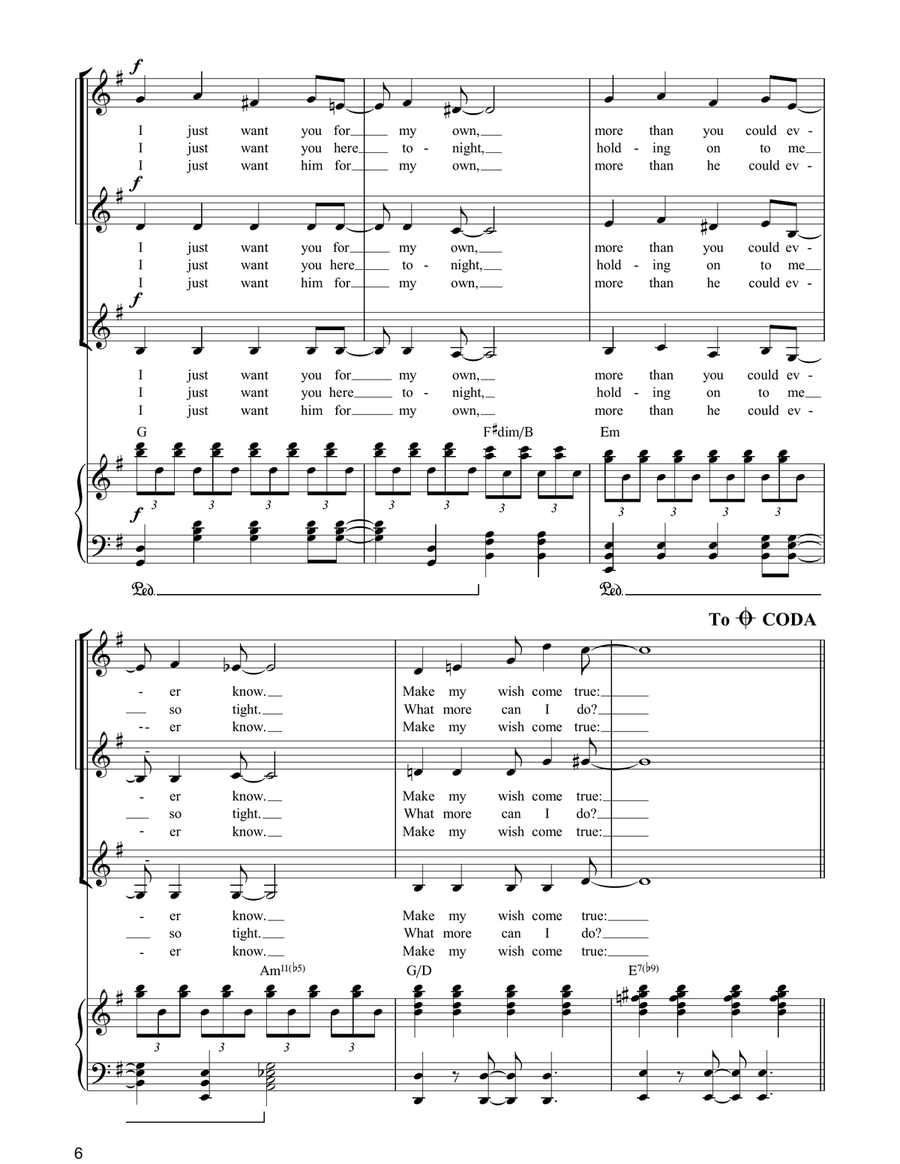 All I Want For Christmas Is You (arr. Berty Rice) SSA scores gallery preview page 6