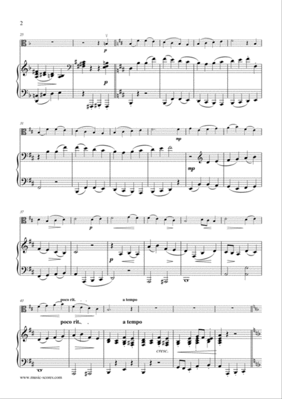 God Rest Ye Merry Gentlemen - Viola and Piano Piano scores gallery preview page 2