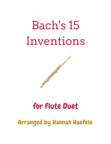 J.S. Bach 15 Inventions for Flute Duet