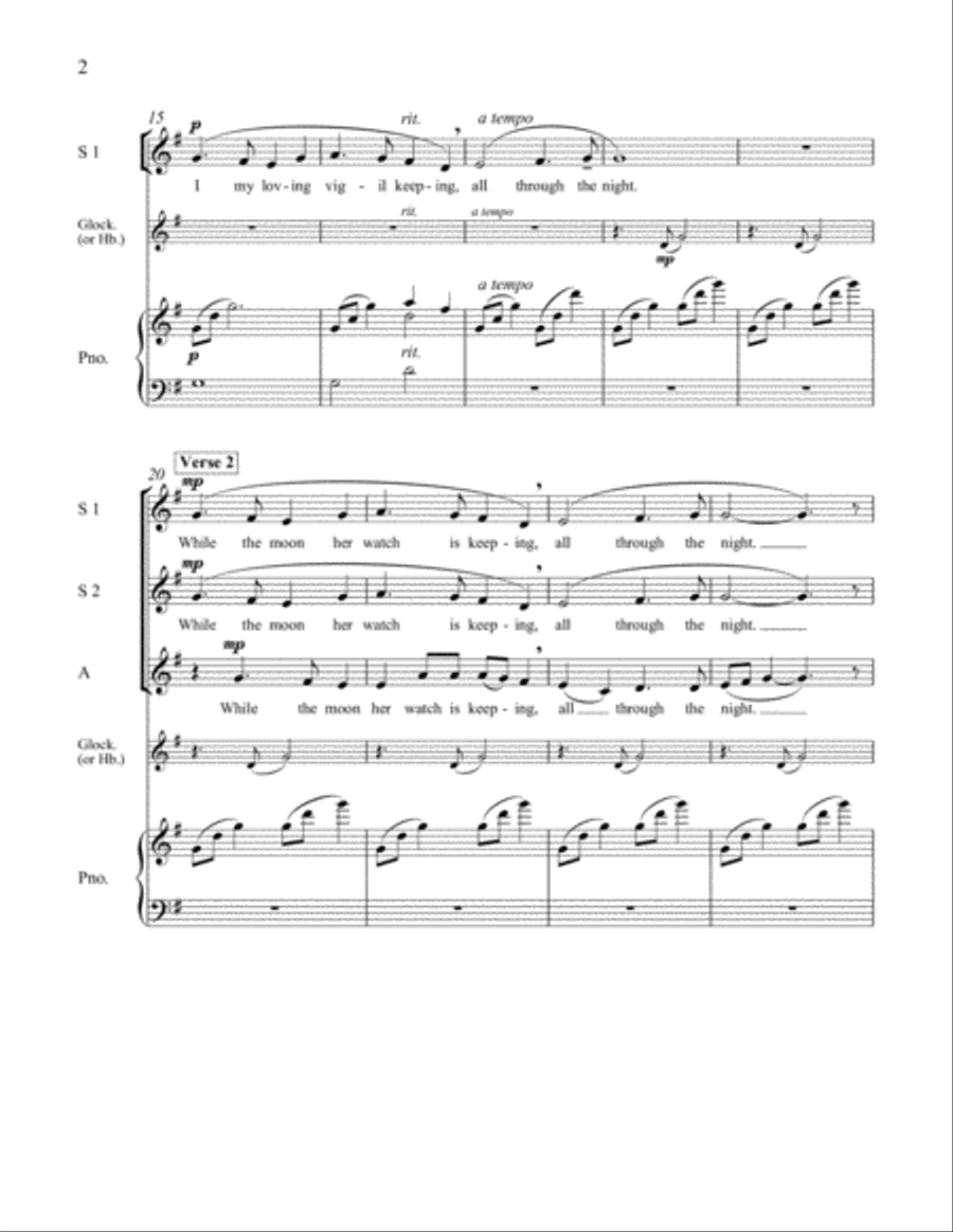 All Through the Night All Through the Night SSA scores gallery preview page 7