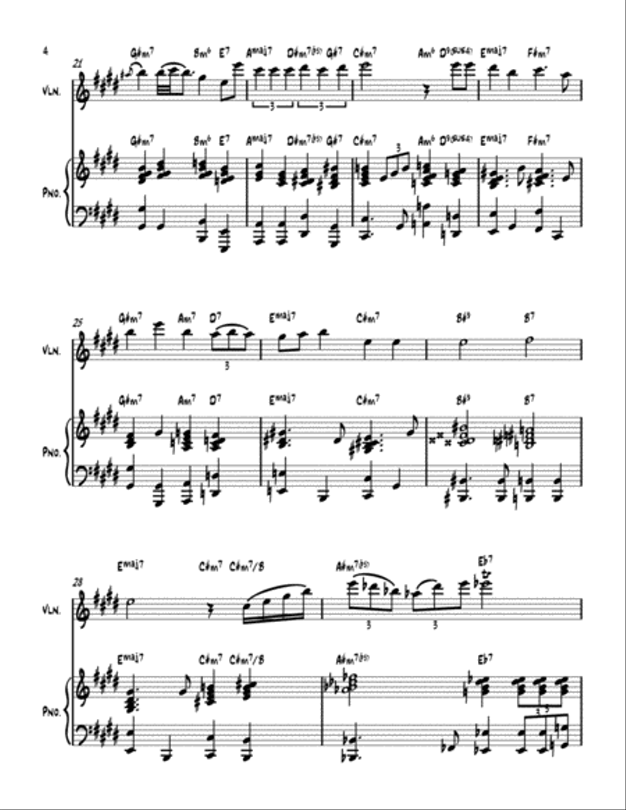 A Nightingale Sang In Berkeley Square Violin Solo scores gallery preview page 4
