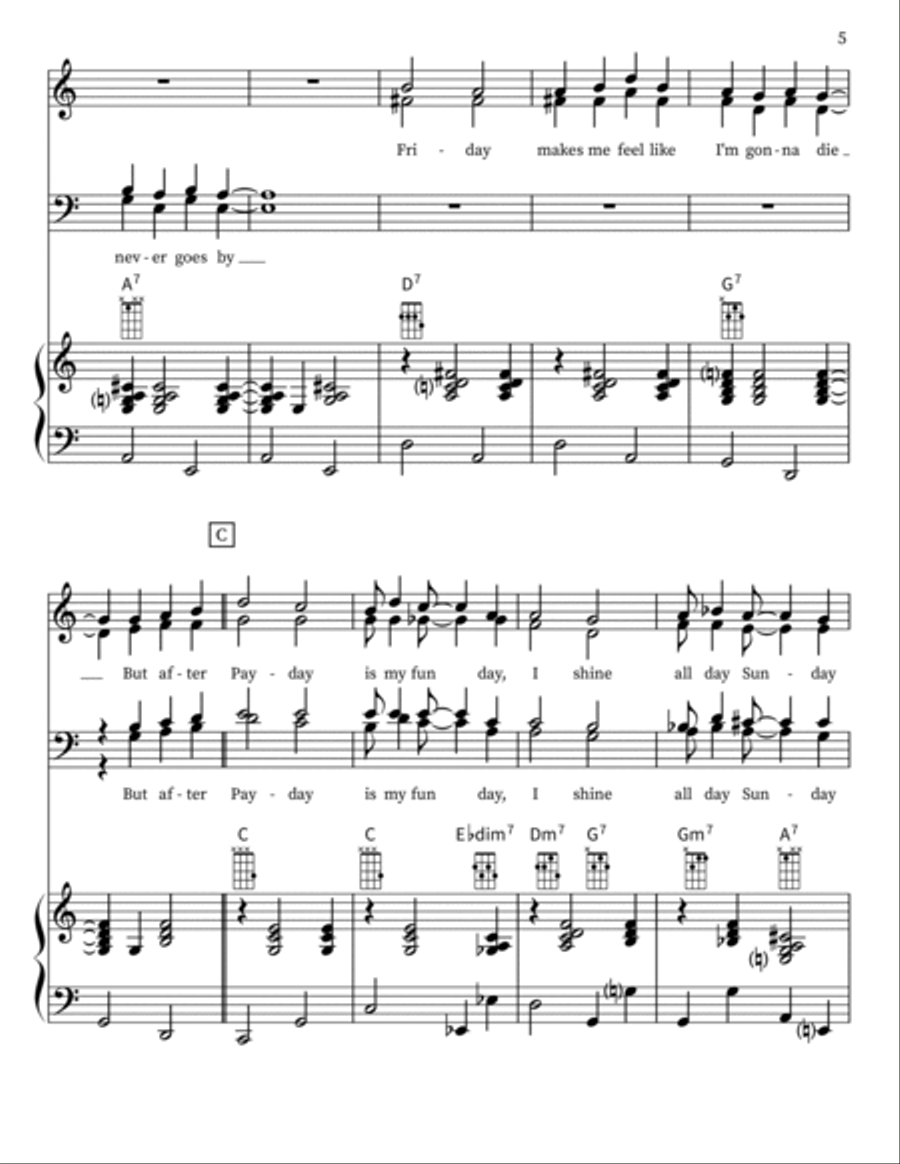 Sunday 4-Part scores gallery preview page 5