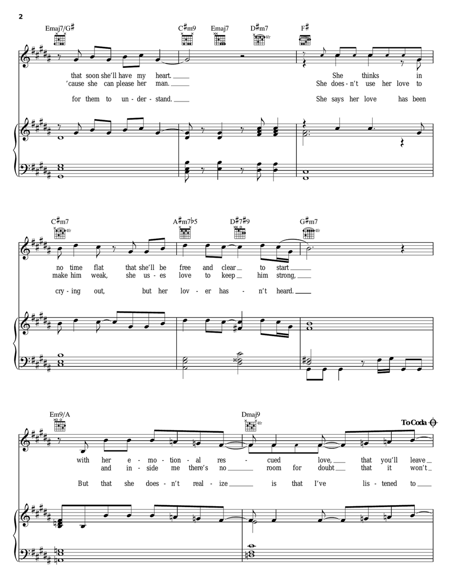 That Girl Piano, Vocal, Guitar scores gallery preview page 2