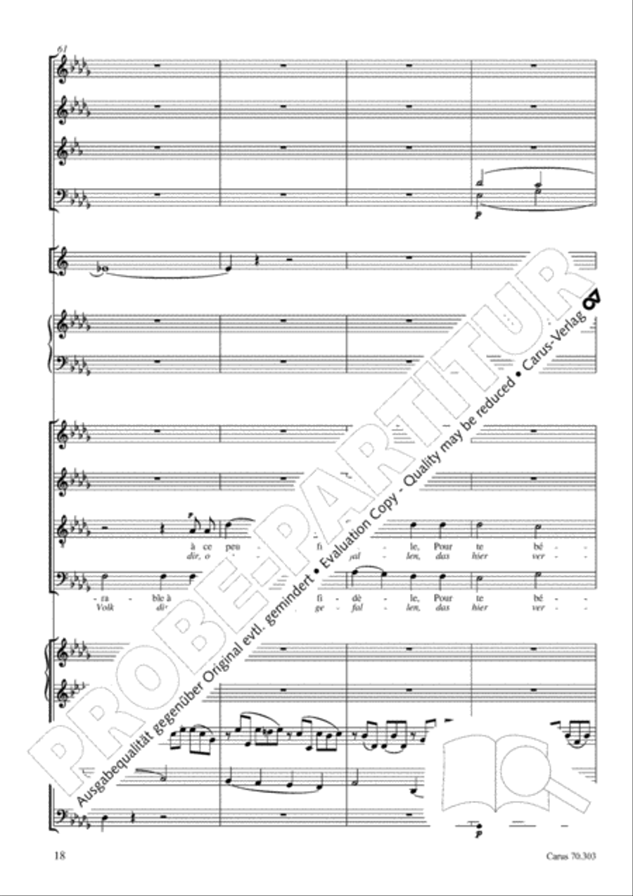 Cantique de Jean Racine (Lobgesang des Jean Racine) 4-Part scores gallery preview page 19