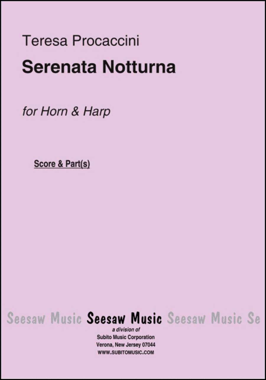 Serenata Notturna Horn scores gallery preview page 1