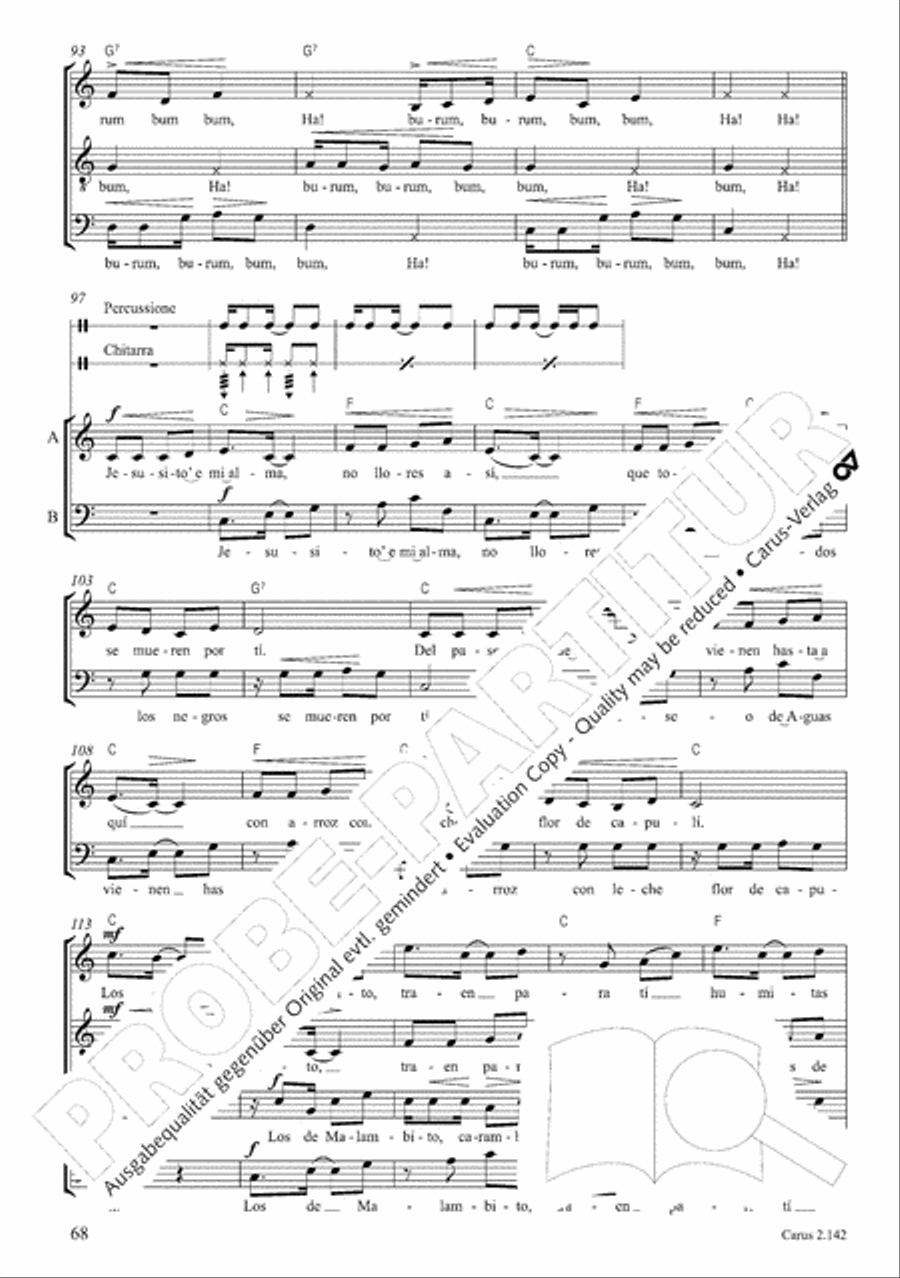 Christmas Carols of the World. Choral collection 4-Part scores gallery preview page 64