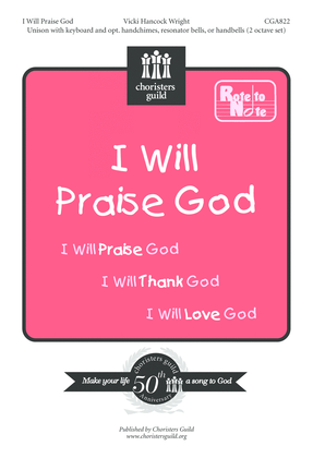 Book cover for I Will Praise God
