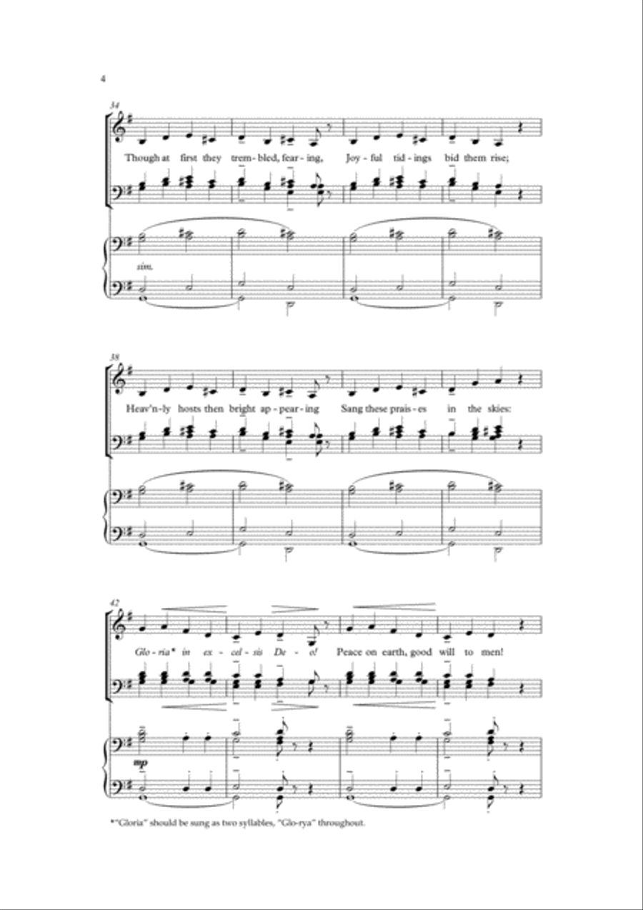 Gloria in excelsis Deo 4-Part scores gallery preview page 4