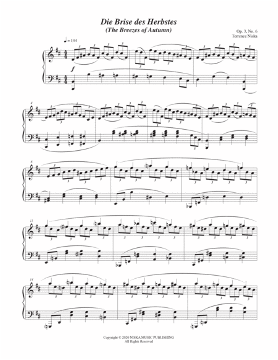 Naturszenen Op. 3, No. 6 