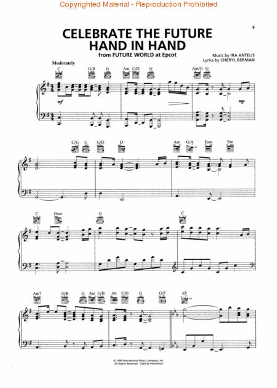 The Disney Theme Park Songbook Piano, Vocal, Guitar scores gallery preview page 2