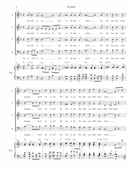 Toyland (for SATB) image number null