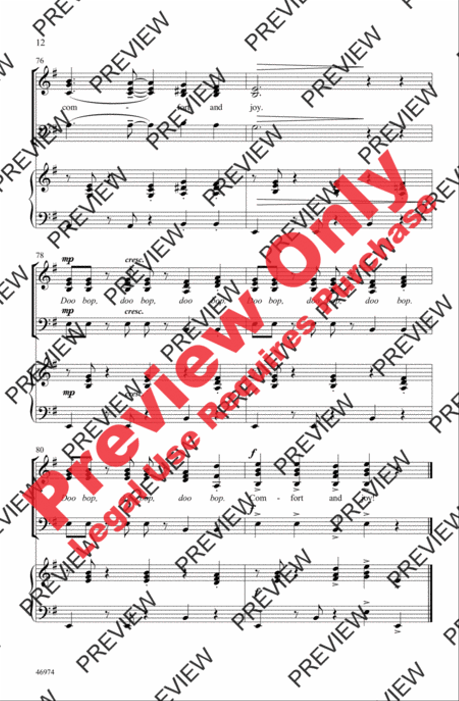 God Rest Ye Merry, Gentlemen 3-Part scores gallery preview page 12
