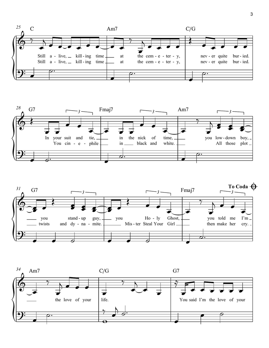 Loml Easy Piano scores gallery preview page 3
