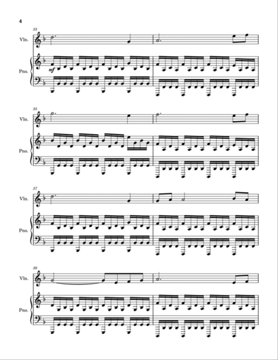 Lost But Won Violin Solo scores gallery preview page 5