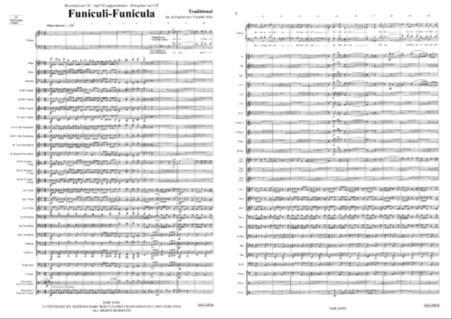 Funiculi Funicula 4-Part scores gallery preview page 5