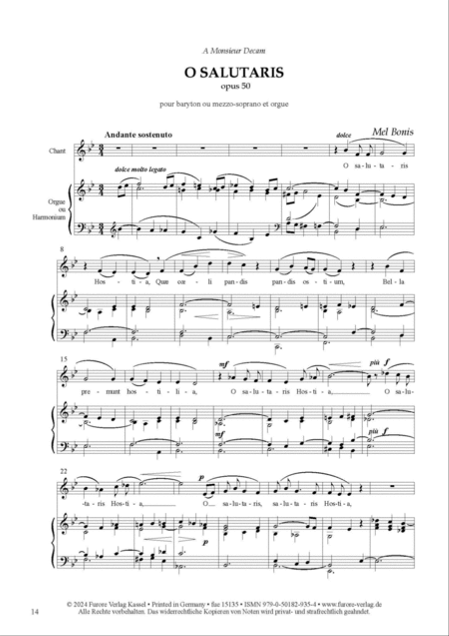 Œvres vocales religieuses en 5 volumes: Vol. 5: Melodies and Christmas carols SA scores gallery preview page 2