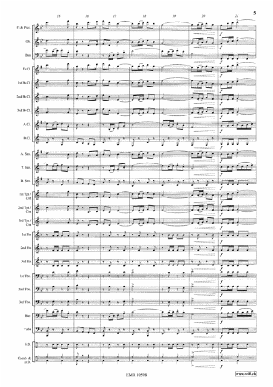 Mountain Echo Concert Band scores gallery preview page 6