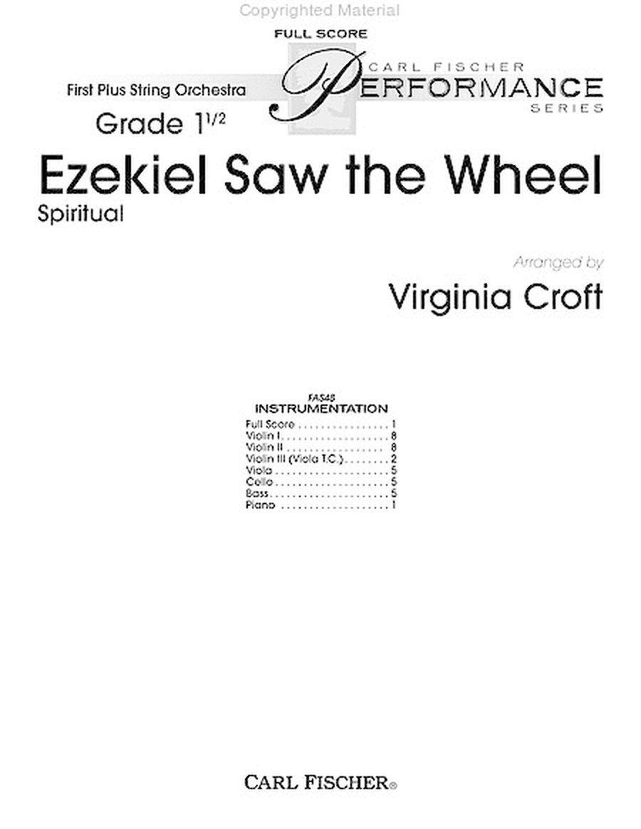Ezekiel Saw the Wheel (score only) image number null