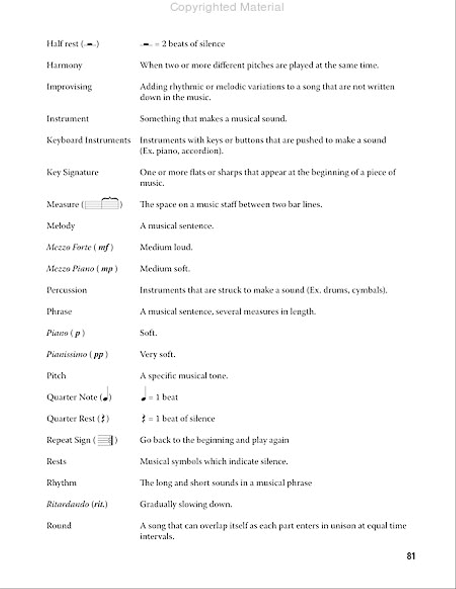 The Ultimate Substitute Teacher's Music Resource Guide Teacher Editions scores gallery preview page 11