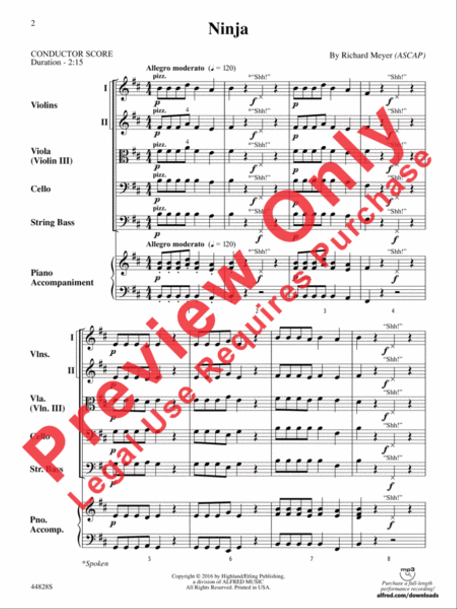 Ninja Ninja String Orchestra scores gallery preview page 11