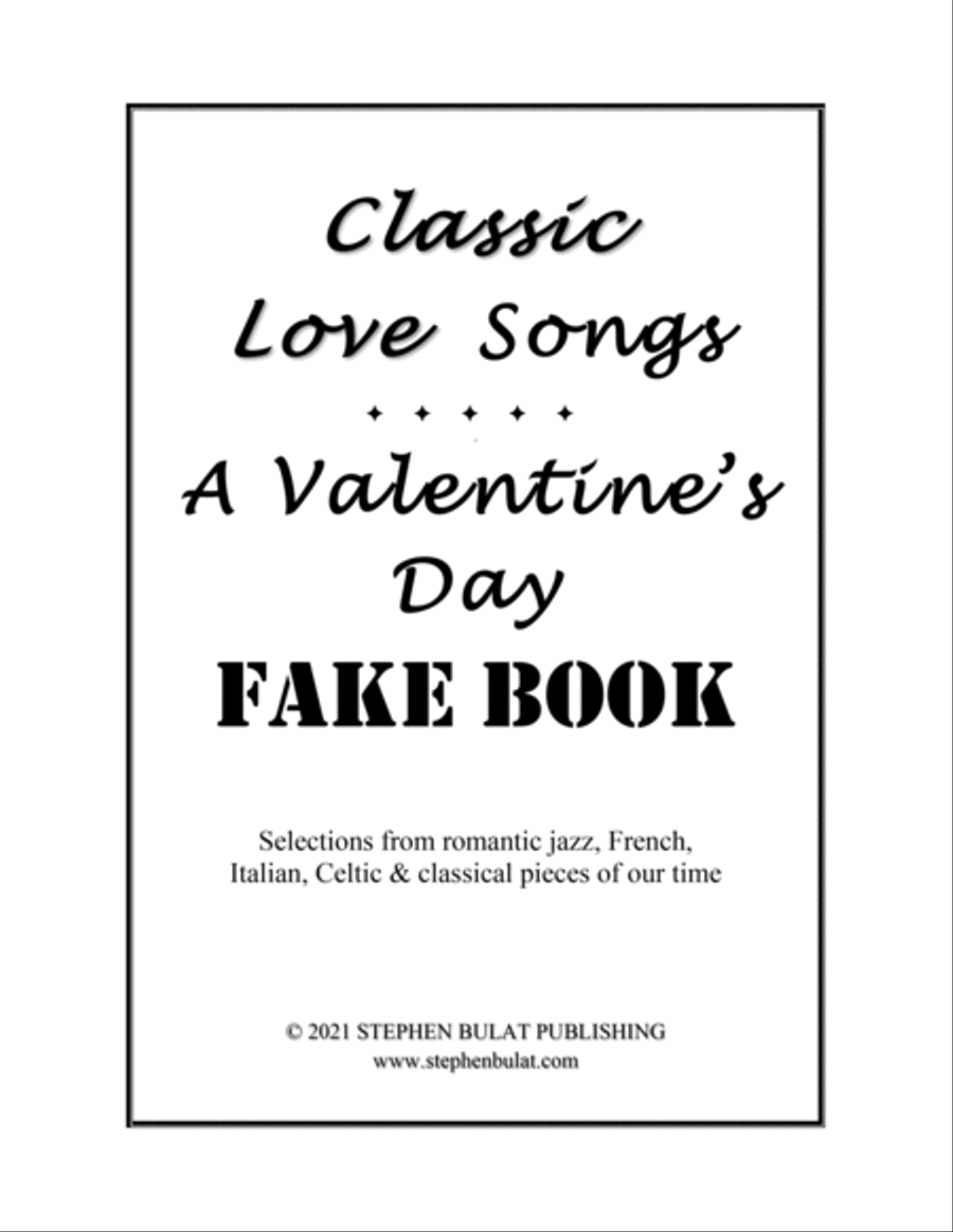 Classic Love Songs - A Valentine's Day Fake Book (Bb Version) - Popular romantic songs arranged in l Large Ensemble scores gallery preview page 3
