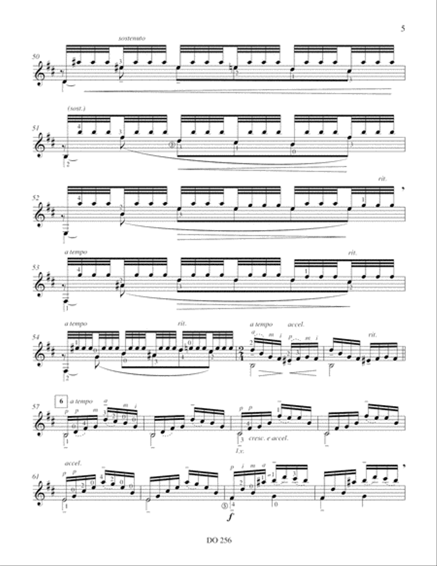 Variations sur la Folie Classical Guitar scores gallery preview page 5