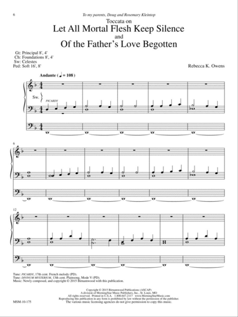Angels We Have Heard on High: 5 Organ Pieces for Advent and Christmas Organ scores gallery preview page 4
