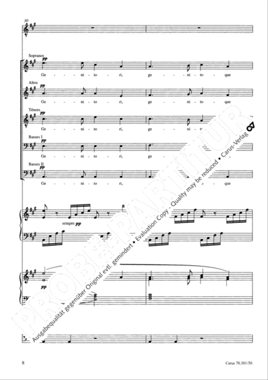 Tantum ergo in A major Choir scores gallery preview page 9