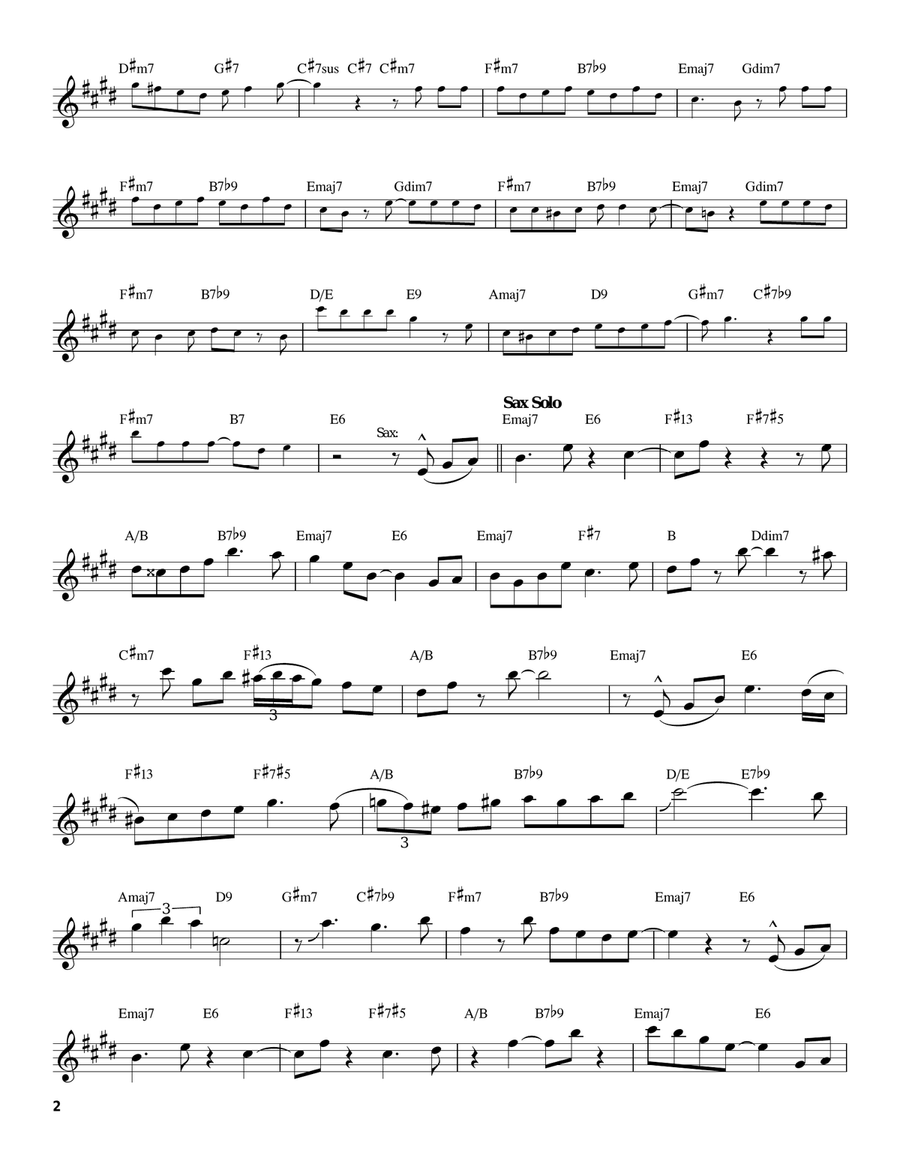 Doralice Doralice Tenor Saxophone scores gallery preview page 2